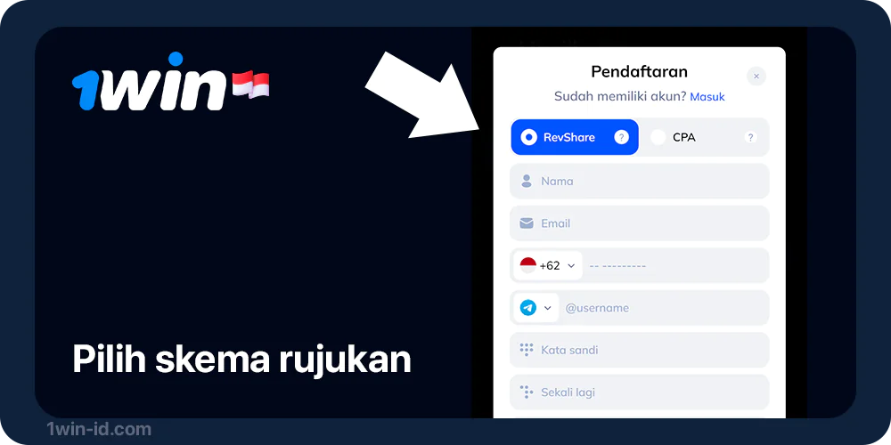 Pilih skema afiliasi - 1Win Indonesia