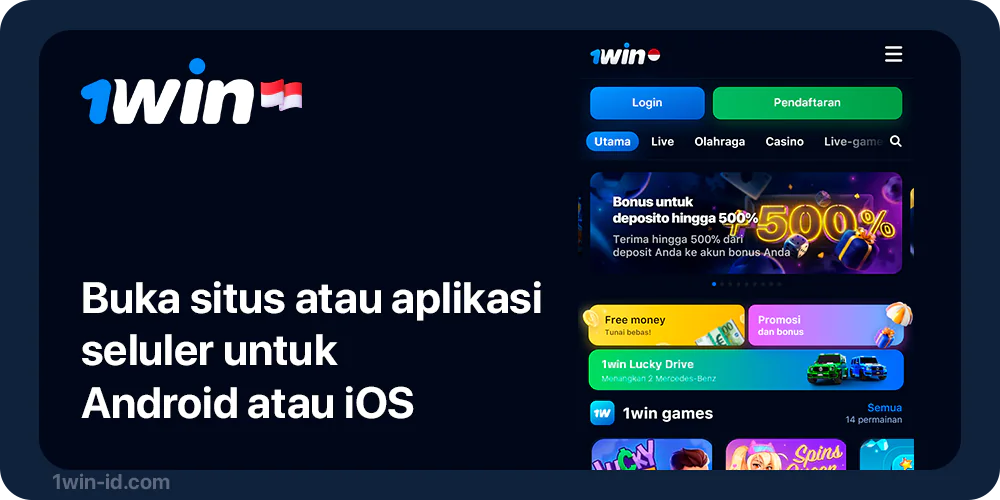 Buka 1Win untuk mengklaim bonus