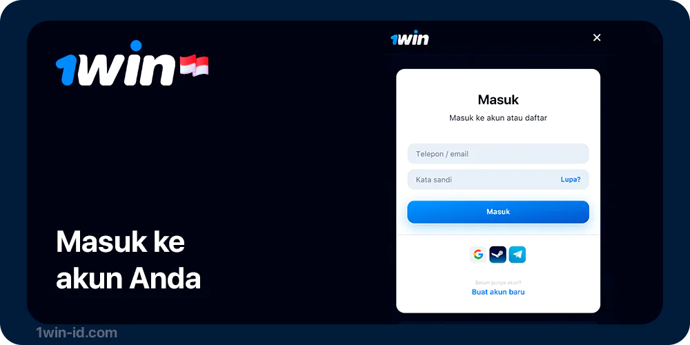 Masuk di 1Win untuk membuat Taruhan Langsung