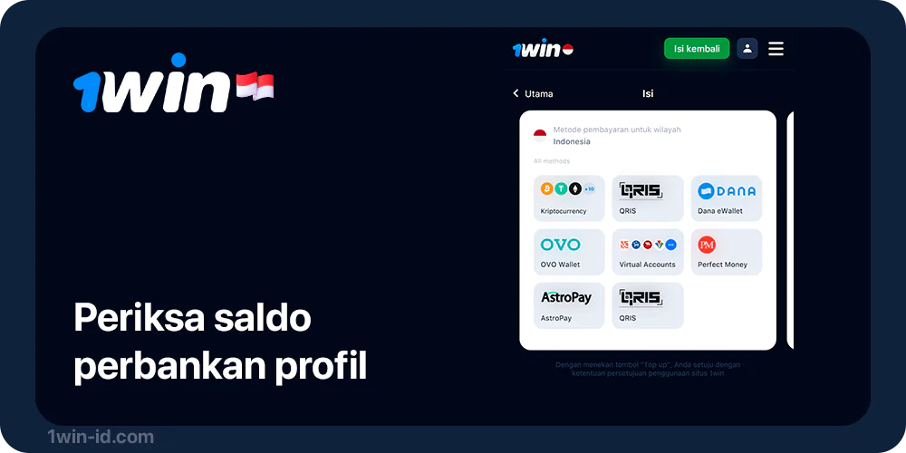 Lakukan deposit di 1Win untuk membuat Taruhan Langsung