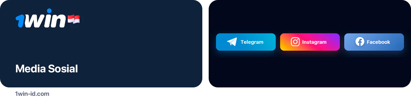 Anda dapat menghubungkan dukungan pelanggan dan menghubungi 1Win menggunakan jejaring sosial populer