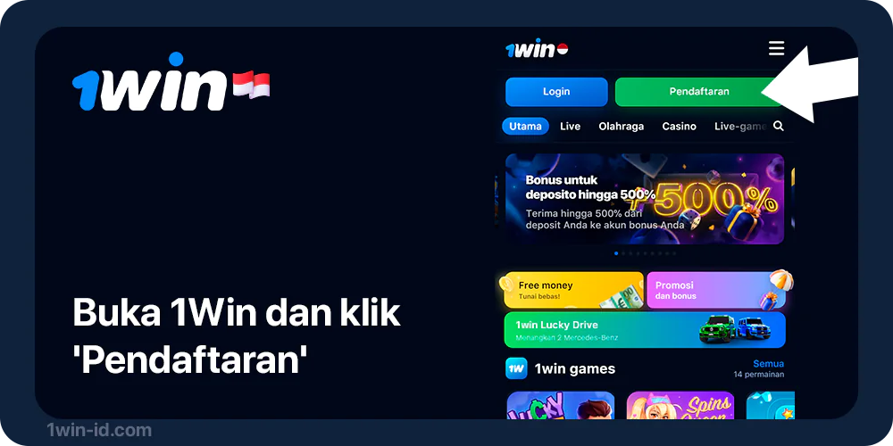 Buka Situs Web 1Win