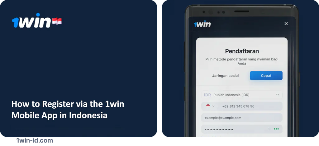 How to register in 1Win using Mobile App