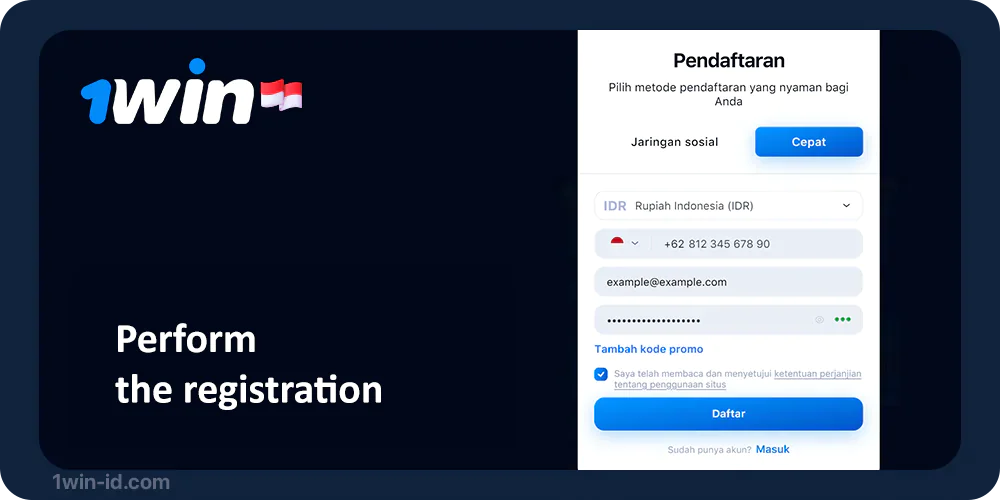 Register or login at 1Win Indonesia