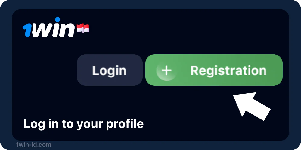 Log in to your 1win profile