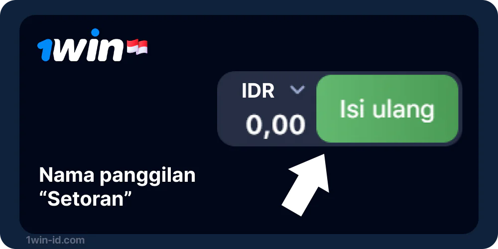 Julukan “Deposit” lalu tambah dana 1win