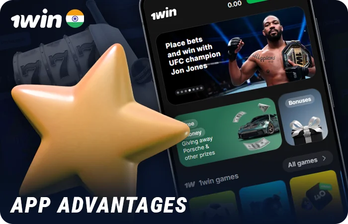Take advantage of the 1Win app for players from India