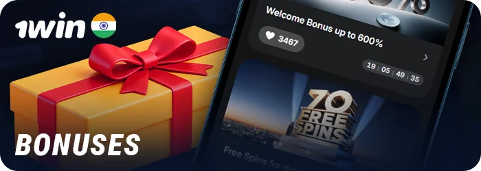 Bonuses for Indian players of the 1Win mobile app
