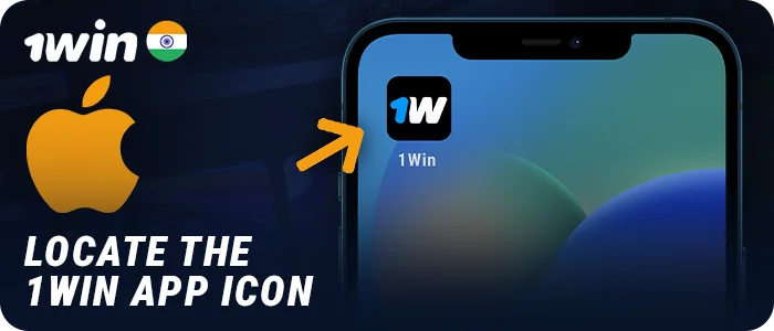 Find the installed 1Win app on your iOS device