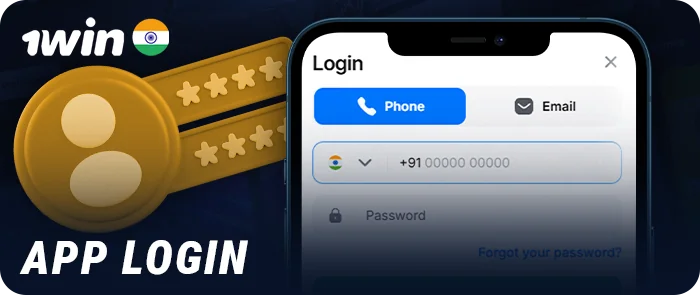 Log in to your personal account via the 1Win mobile app