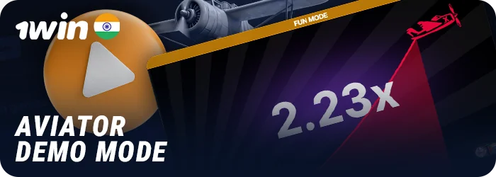 How the free Aviator game works on the 1Win India - about demo mode