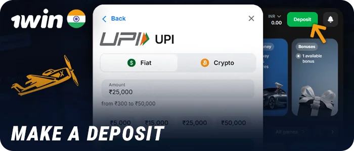 Top up your account at 1Win to play Aviator for real money