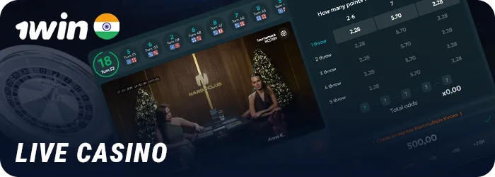 Play live casino games on the 1Win India website - info