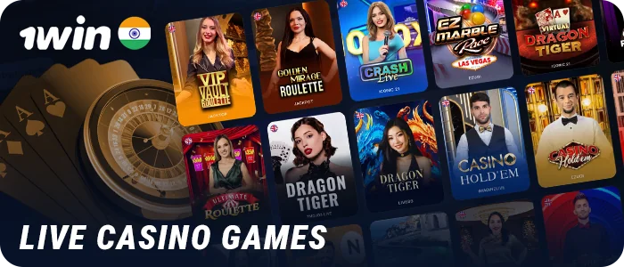 The best live dealer games for Indian players at 1Win Casino