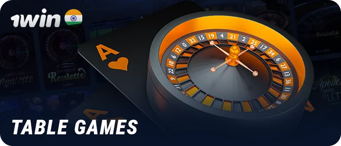 Play 1Win table games for real money