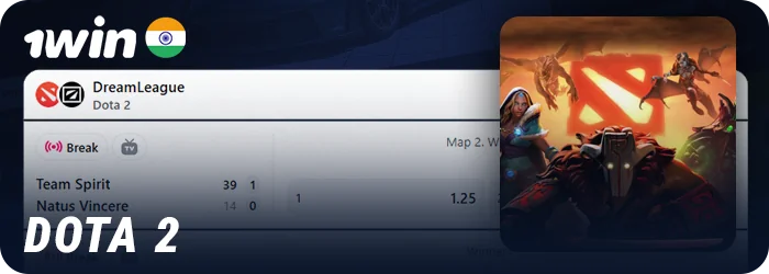 Bet on Dota 2 at 1Win India