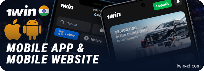 1Win app for betting and casino games