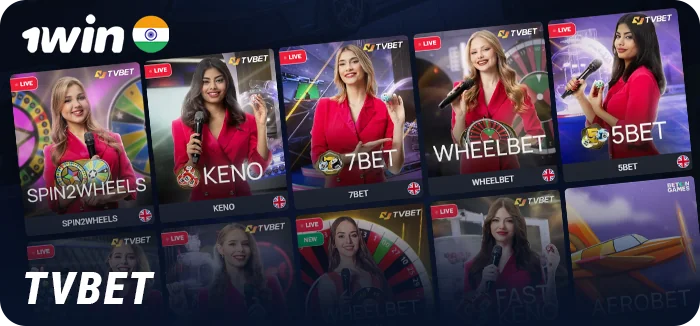 TVBet games for real money at 1Win